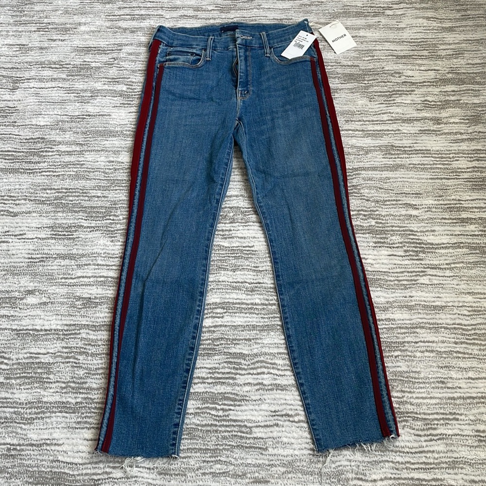 MOTHER The Looker Ankle Fray Jeans